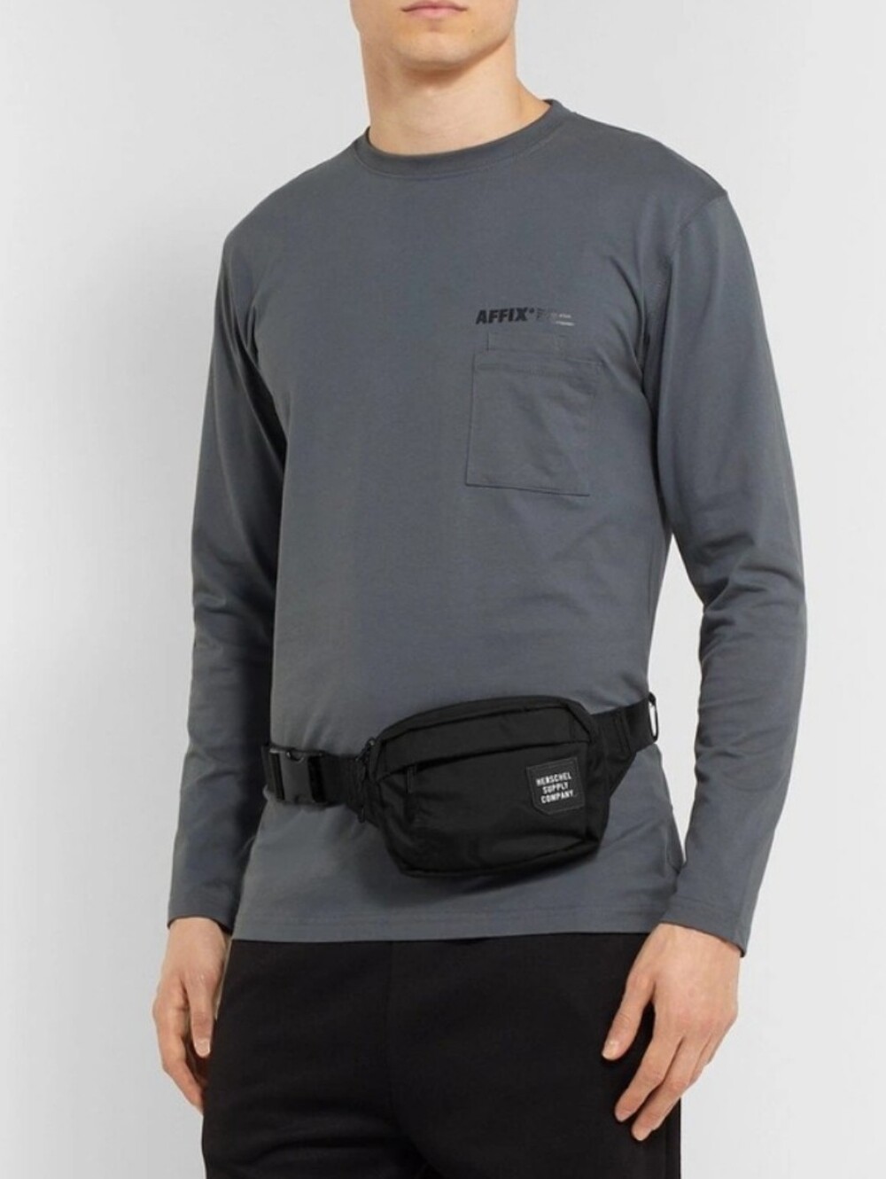 Herschel Supply Co - Tour Small Nylon Belt Bag - Black